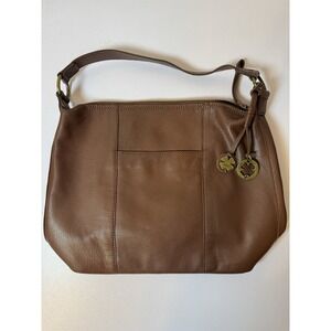 Lucky Brand Brown 100% Leather Shoulder Bag Classic